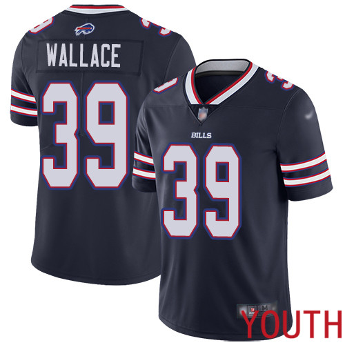 Youth Buffalo Bills #39 Levi Wallace Limited Navy Blue Inverted Legend NFL Jersey